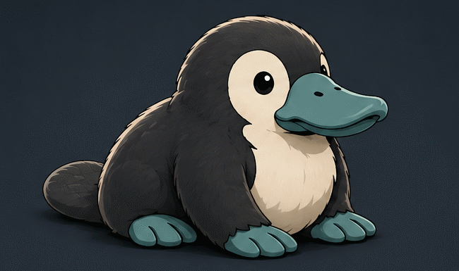 Pyy the Platypus — the Slim64FS mascot