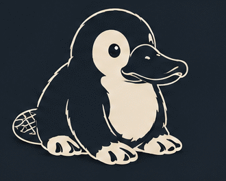 Pyy, one-color monochrome artwork